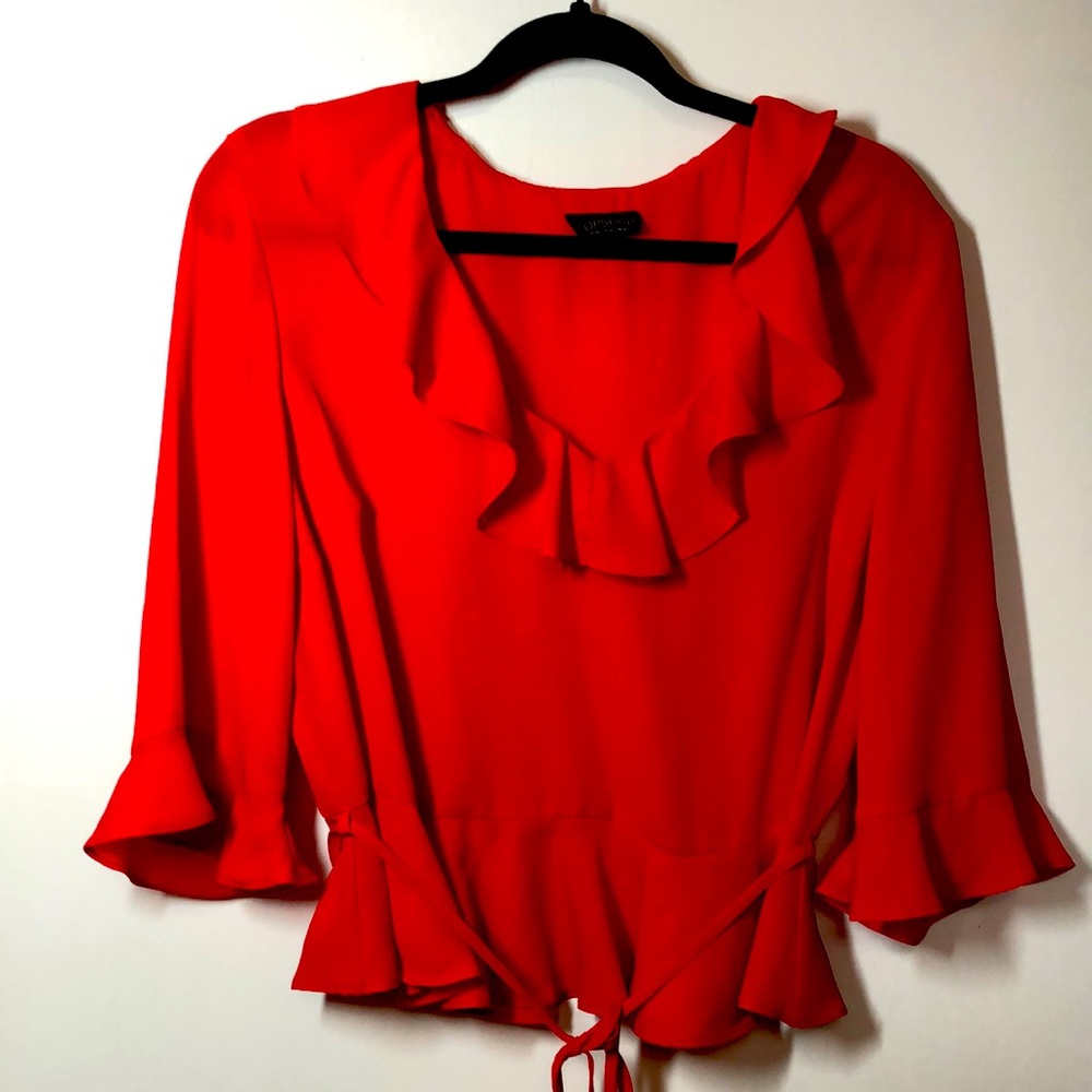 Topshop Blouse, Perfect for Christmas!